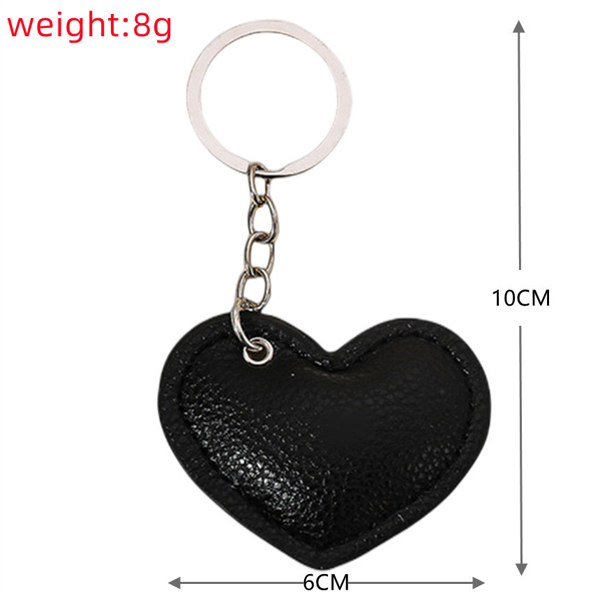 1 Piece Retro Leather Heart Women's Bag Charms Picture5