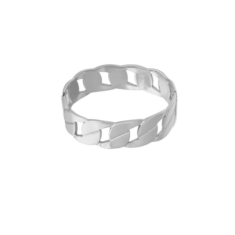 1 Piece Gleaming Series Classic Twist Stainless Steel Gold Color Women's Bangles Picture7