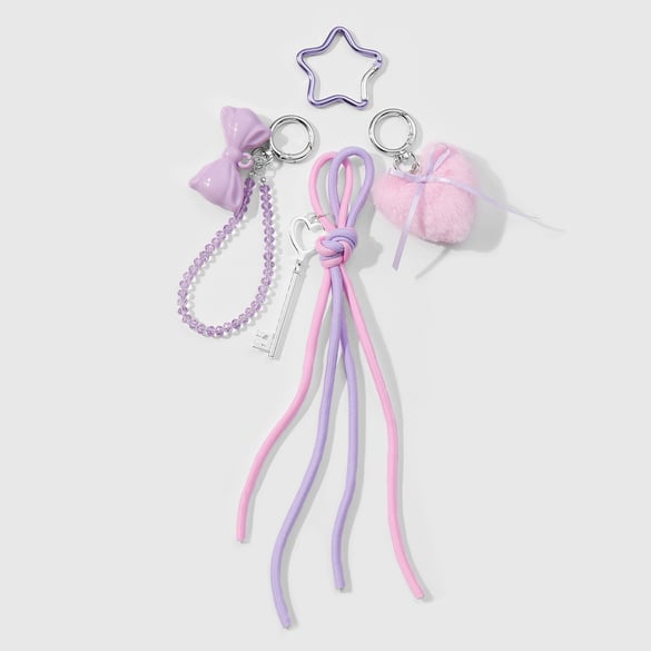 1 Piece Romantic Series Sweet Heart Alloy Women's Bag Charms 2