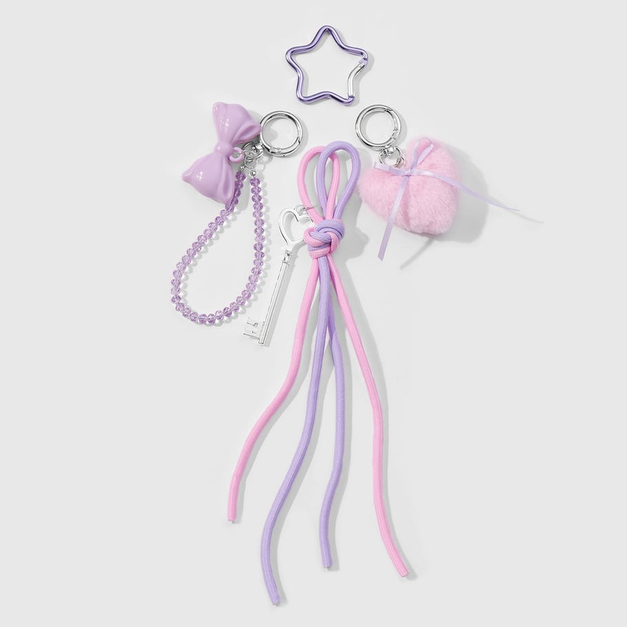 1 Piece Romantic Series Sweet Heart Alloy Women's Bag Charms Picture3