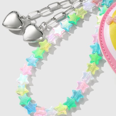Leather Rainbow & Beaded Chain Women's Bag Charms h5 Picture11