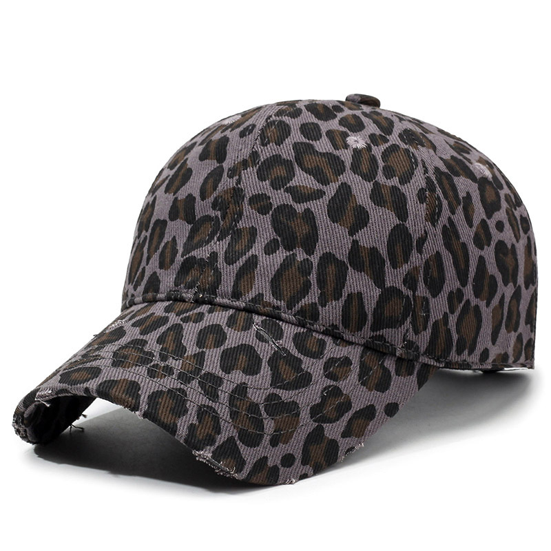 1 Stück Simple Series Retro Leopard Print Baumwolle Damenhüte 