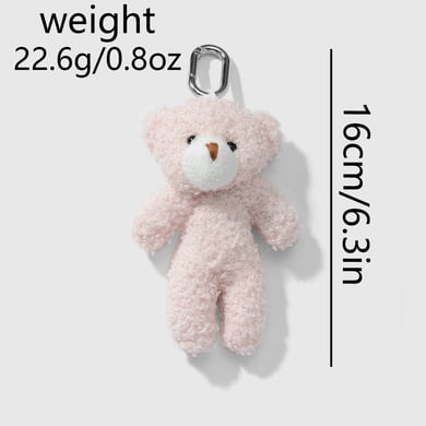 1 Piece Cute Plush Mini Doll Bear Bunny Bag Charms h5 Picture7