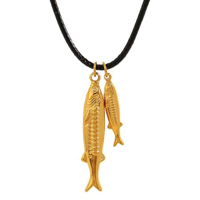 1 Piece Romantic Series Fish Titanium Steel 18K Gold Color Plated Women's Pendant Necklaces h5 Picture6