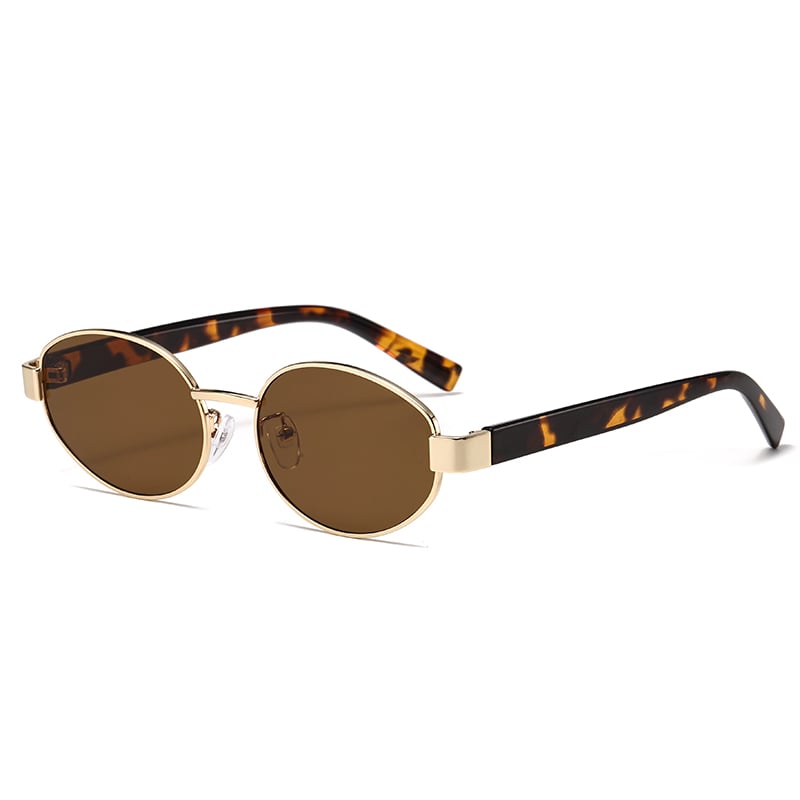 1 Paar Simple Series Simple Patchwork Edelstahl Unisex Sonnenbrille Bild4