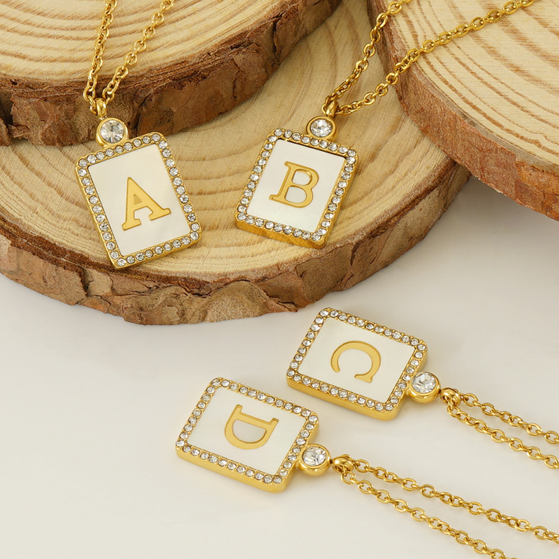 1 Piece Simple Series Daily Letter Women's Pendant Necklaces Picture4