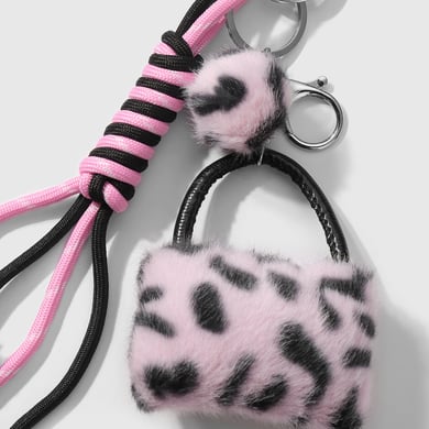 1 Stück Romantische Serie Retro Leopardenmuster Legierung Damen Taschenanhänger h5 Bild6