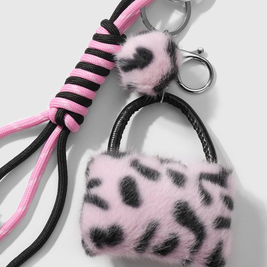 1 Stück Romantische Serie Retro Leopardenmuster Legierung Damen Taschenanhänger Bild6