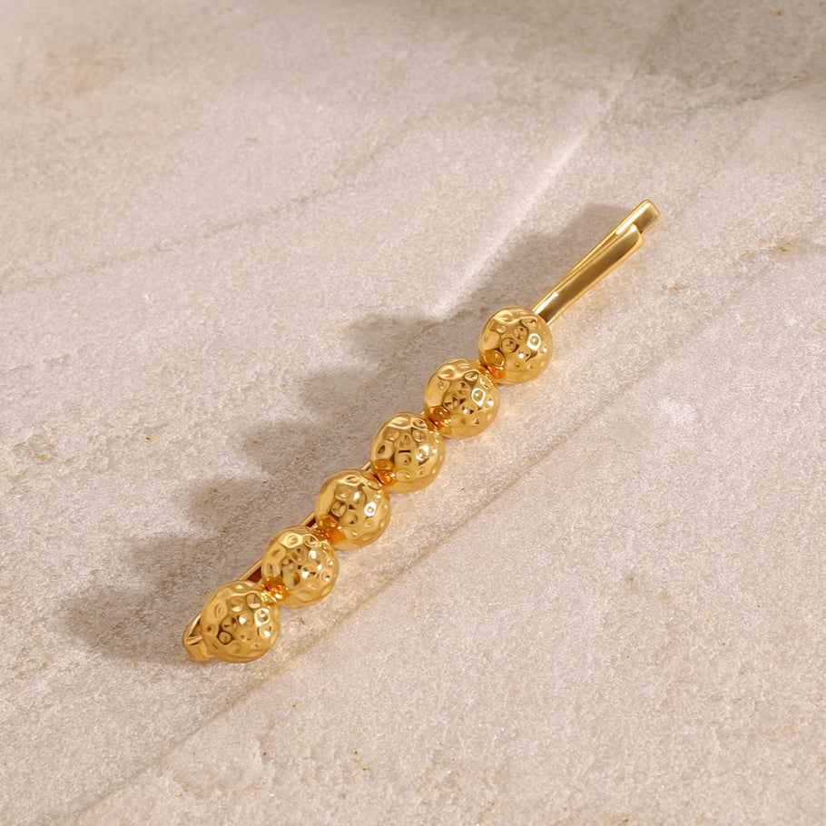 1 Pair Simple Series ins style Geometric Stainless Steel 18K Gold Plated Women Hair Clips Picture4