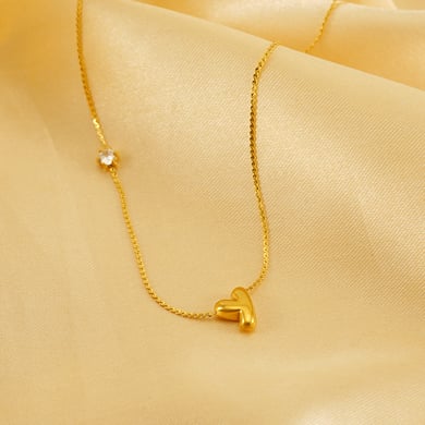1 Piece Simple Series Daily Letter Golden Women’s Pendant Necklaces h5 Picture4