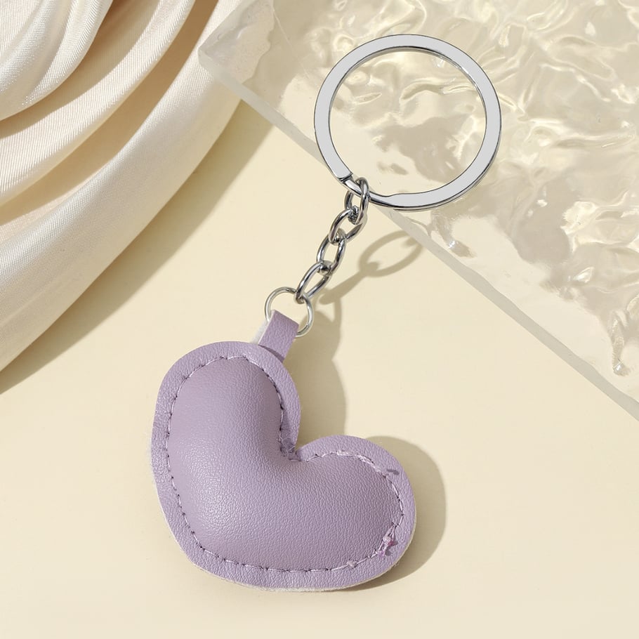 1 Piece Cute Leather Heart Women's Bag Charms Picture6