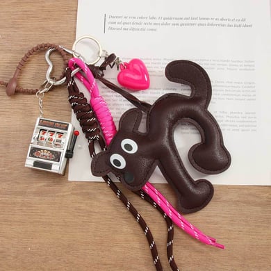 1 Piece Leather Cute Cat Women's Bag Charms h5 Picture3