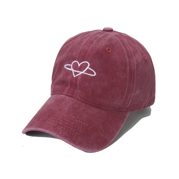 Chapeaux pour femmes en coton, série Simple, motif cœur simple, 1 pièce