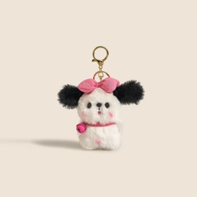 1 Piece Lovely Series Sweet Puppy With Bowknot & Bell Rayon Women's Bag Charms h5 Picture6