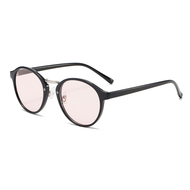 Lunettes de soleil pour femmes, 1 pièce, série simple, décontractées, couleur unie, en plastique Image5