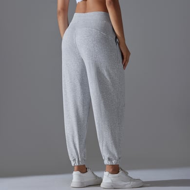 1 Piece Drawstring Solid Colored High Elasticity Daily Sports and Fitness Women's Sweatpants h5 Picture9