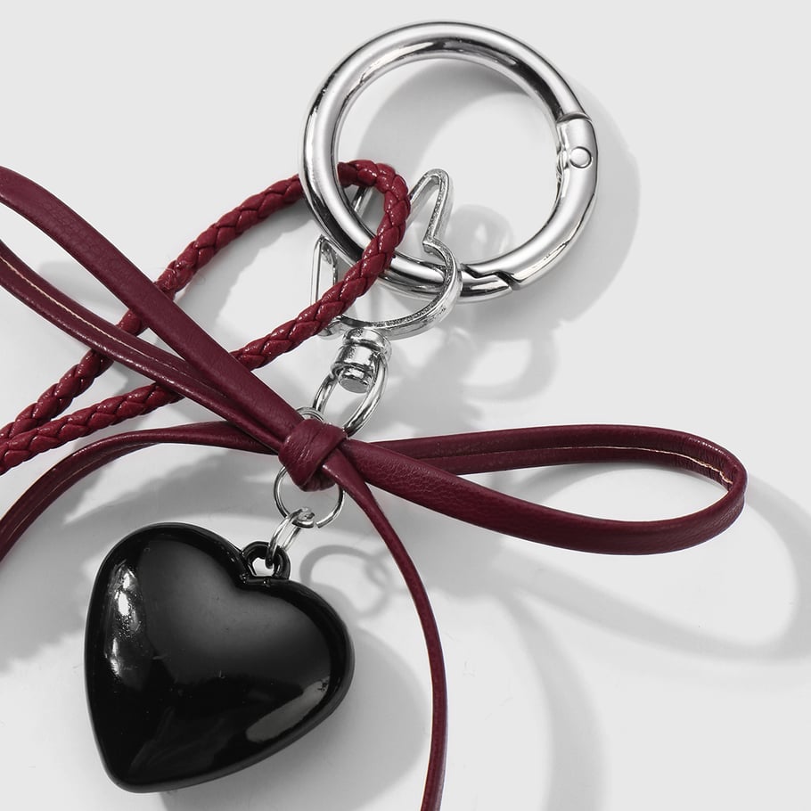 1 Piece Y2k Leather Bow Acrylic Love  DIY Bag Charms Picture11