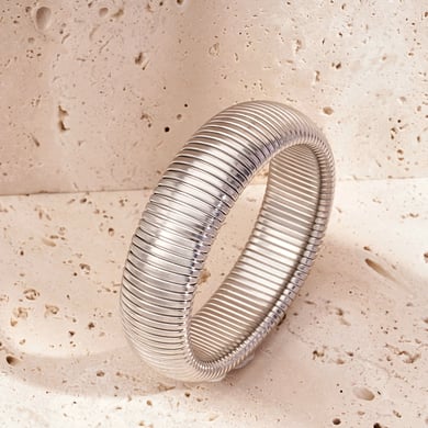 1 Piece Minimalist Series Daily Strip Stainless Steel Gold Color Women's Bangles h5 Picture4