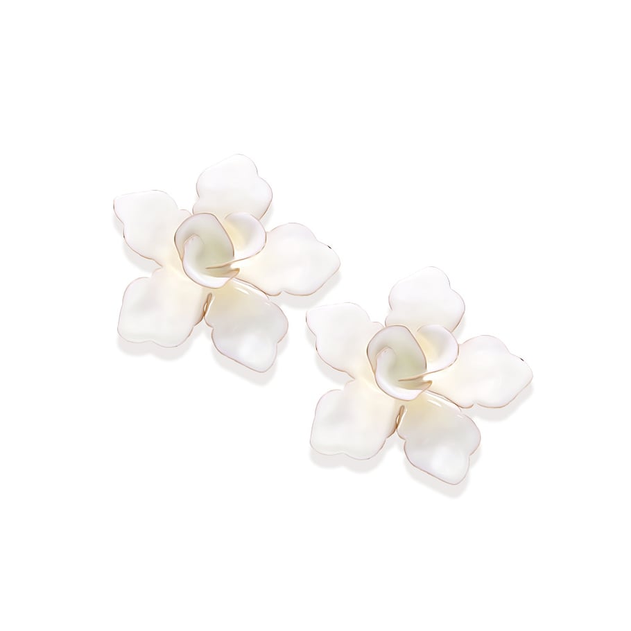1 Pair Vacation Style Iron Large Flower Stud Earrings Picture5