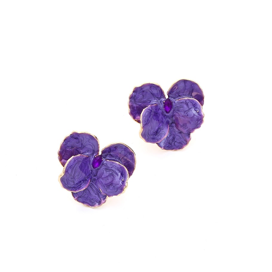 1 Pair Retro Flower Alloy Women's Stud Earrings Picture3
