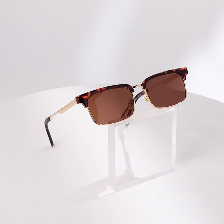 1 Pair Simple Series Daily Solid Color Semi - framed Stylish Women's Sunglasses Picture12