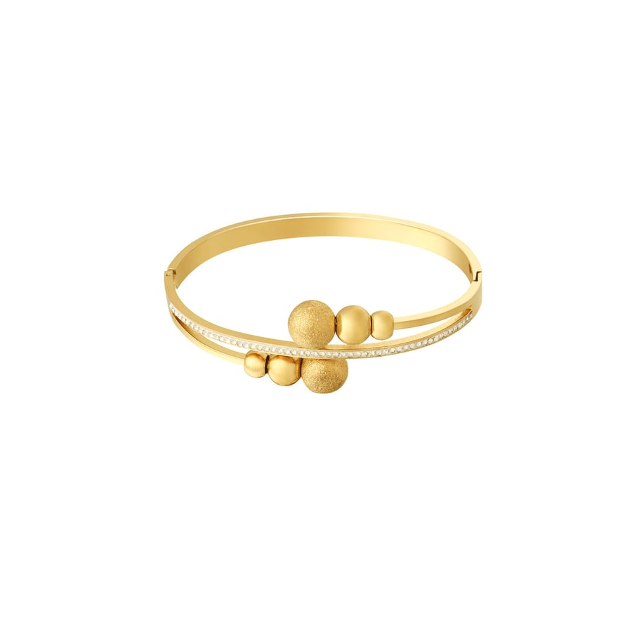 1 Piece Classic Series Classic Geometric Stainless Steel   Gold Color  Women's Bangles Picture8