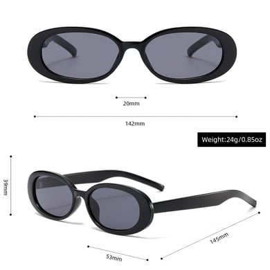 1 Pair Simple Series Daily Solid Color Plastic Women's Sunglasses h5 Picture10