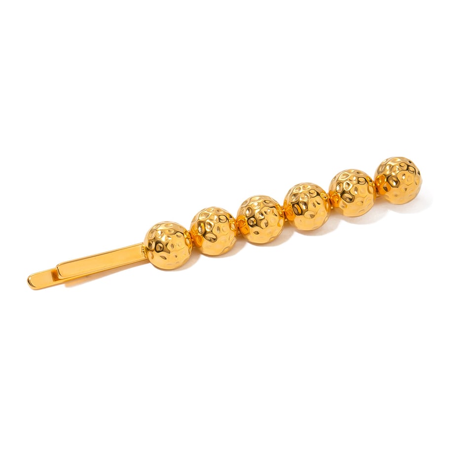 1 Pair Simple Series ins style Geometric Stainless Steel 18K Gold Plated Women Hair Clips Picture6