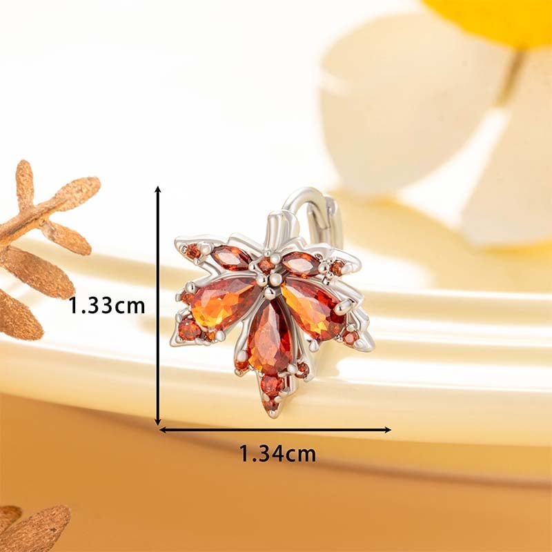 1 Paar Simple Series Simple Plant Copper No Plating Material Zirkon Damen Creolen Bild5