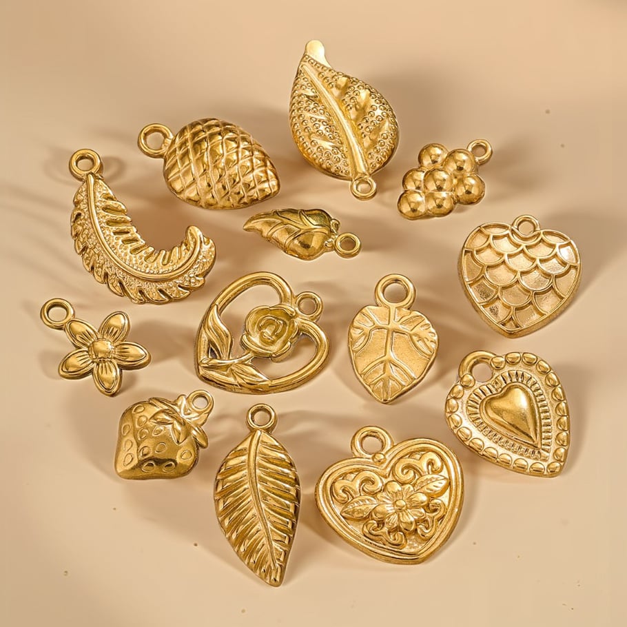 1 Pair Simple Series Retro Cartoon 18K Gold Plated Women Pendants Picture4