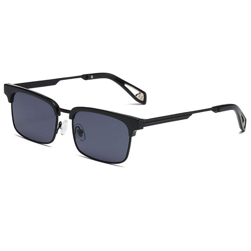 1 Pair Simple Series Daily Solid Color Semi - framed Stylish Women's Sunglasses Picture8