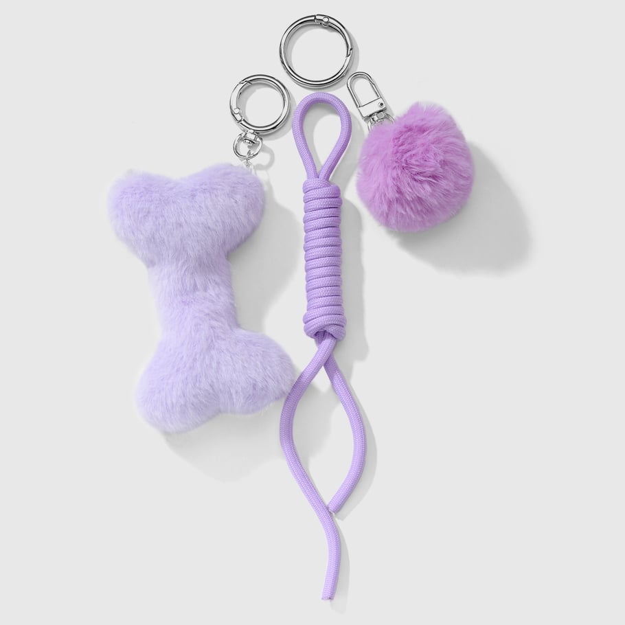 1 Piece Cute Plush Bone Bag Charms Picture11