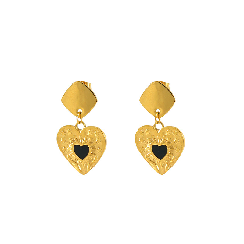 1 Pair Light Luxury Fashion All-match Love Women's Pendant Earrings Picture6