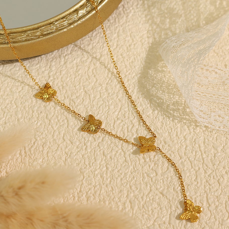 1 Piece Simple Series Sweet Animal Stainless Steel 18K Gold Plated Women Pendant Necklaces Picture4