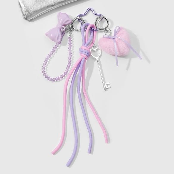 1 Piece Romantic Series Sweet Heart Alloy Women's Bag Charms