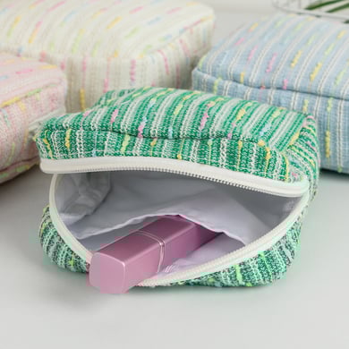 1 Piece Colorful Striped Square Shape Women's Makeup Bags h5 Picture6
