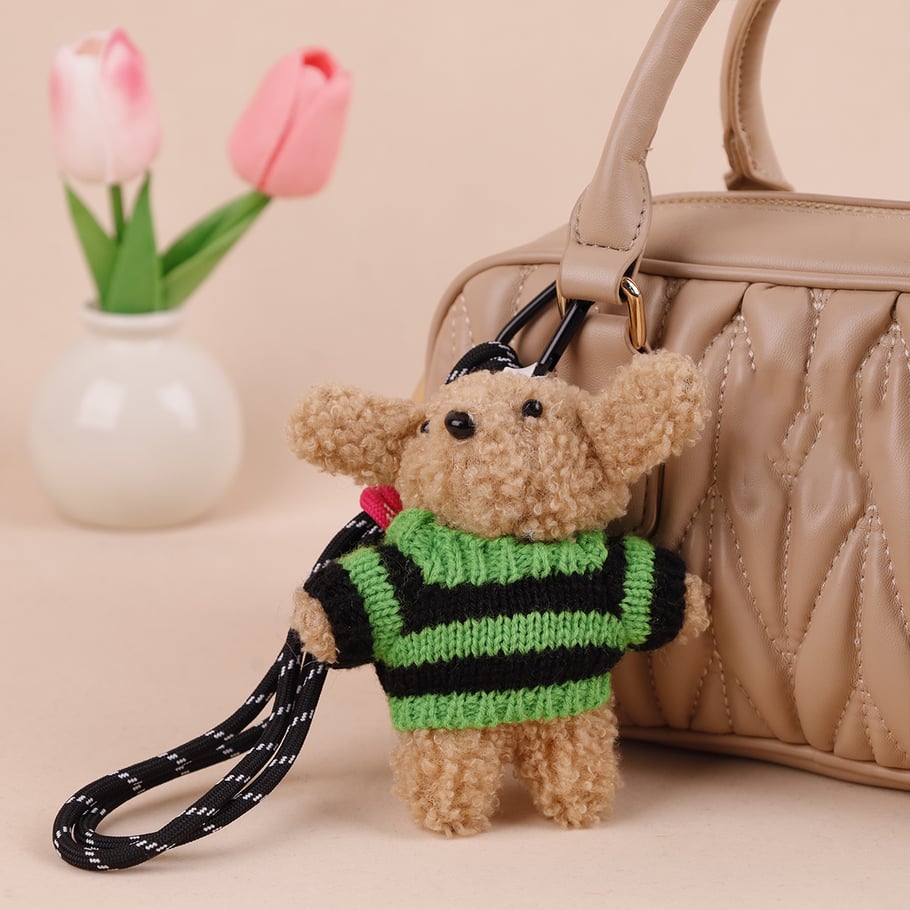 1 Piece Cute Dogs Wearring Sweater Women's Bag Charms Picture8