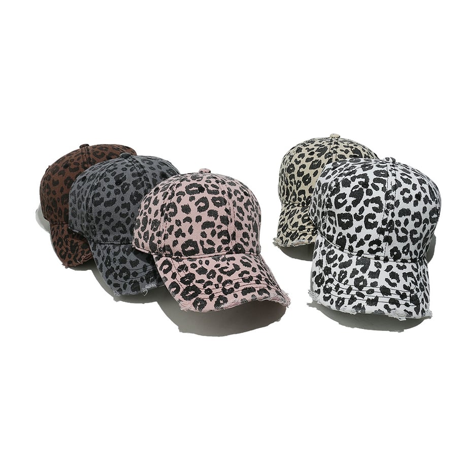 1 stuk Simple Series Retro Leopard Print Katoenen Dameshoeden Afbeelding5