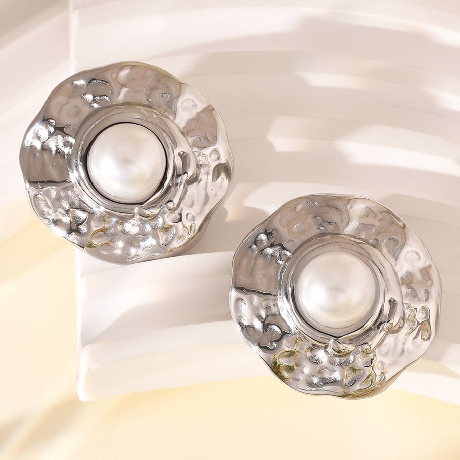 1 Paar Luxuriöse Serie Retro Geometrische Titan Stahl Gold Farbe Damen Ohrstecker Bild6