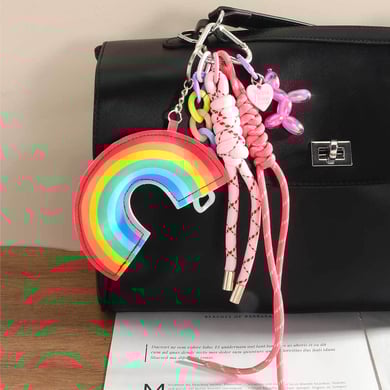1 Piece Sweet Rainbow PU Women's Bag Charms h5 Picture7
