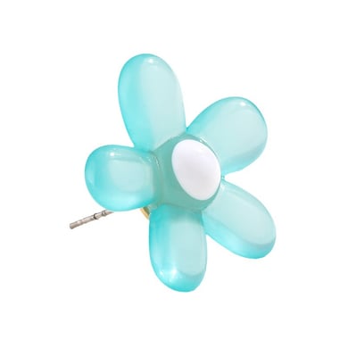 1 Pair Fashionable Series Lucid Natural Flower Shape Colorful Resin Women's Stud Earrings h5 Picture7