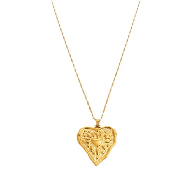 1 Piece Classic Series Elegant Heart Stainless Steel 18K Gold Color Plated Women's Pendant Necklaces h5 Picture6