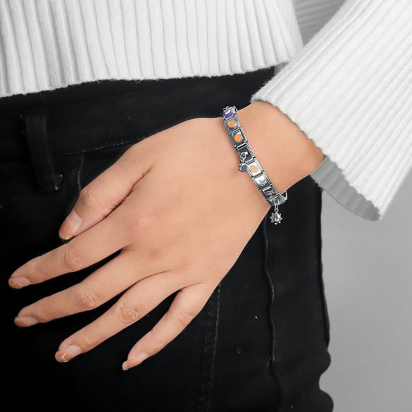 Bracelet chaîne unisexe en acier inoxydable, série simple, style décontracté et géométrique, 1 pièce 2