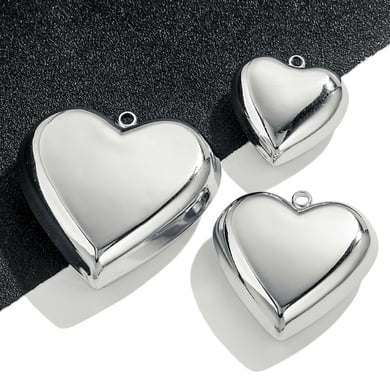 1 Paar Simple Series Simple Heart Edelstahl Damen Anhänger h5 Bild4