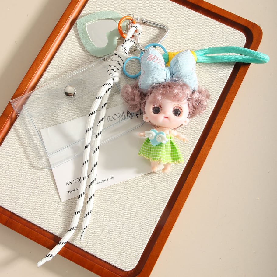 1 Piece Lovely Series Cute Bow Knot Baby Doll Rayon Women's Bag Charms Picture7