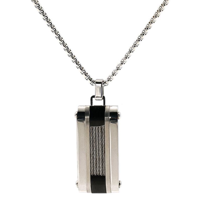 1 Piece Hip-hop Trendy Rectangular Zircon Men's And Women's Necklace Picture6