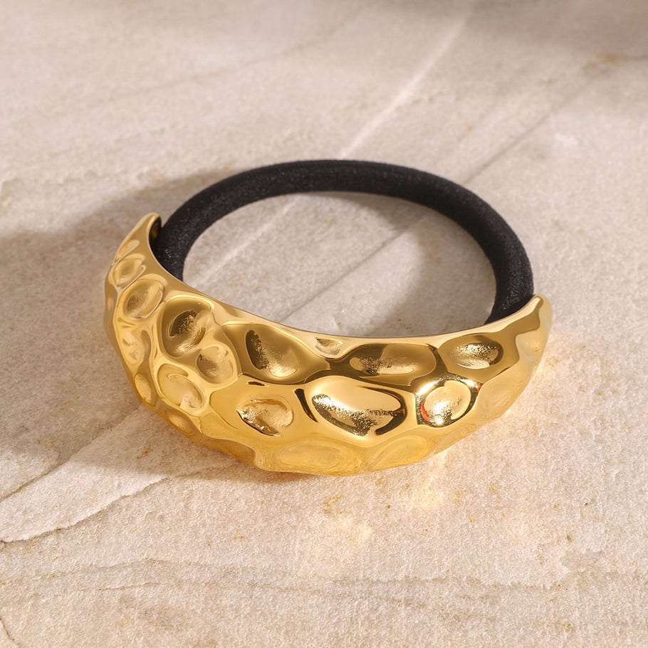 1 Paar Simple Series Casual Letter Edelstahl 18 Karat vergoldete Damen-Haarspangen Bild3