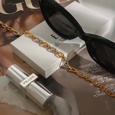 1 Piece Simple Series Streamline Round Stainless Steel Gold & Silver Color Women's Chain Bracelets h5 Picture4