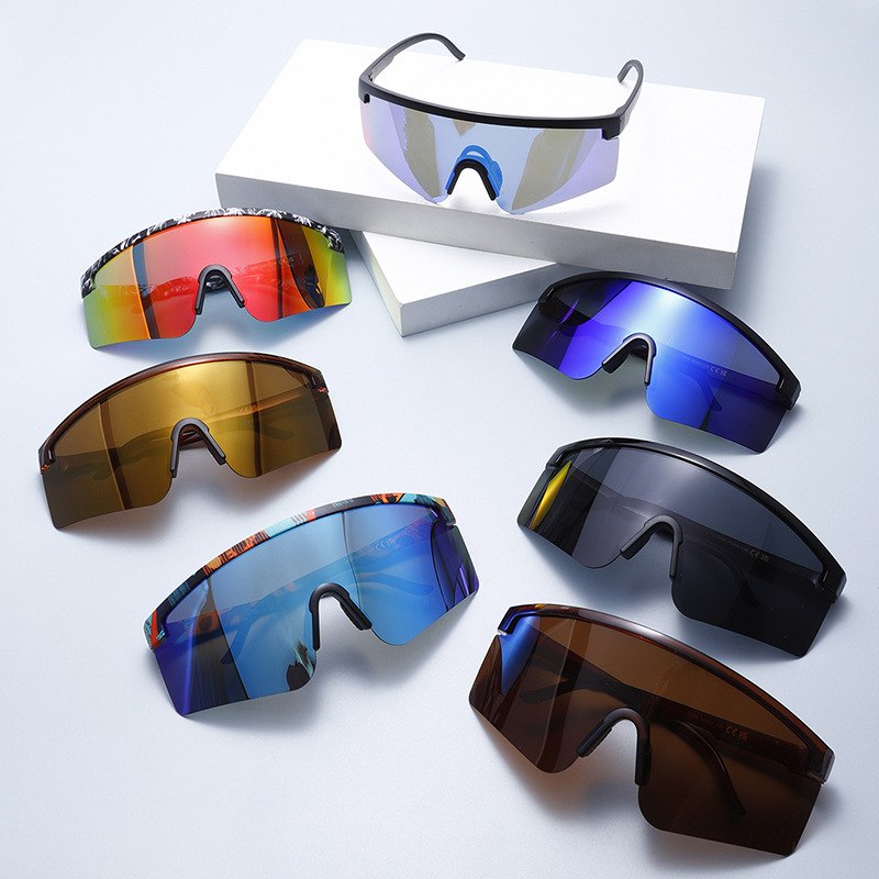 1 Stück Simple Series Sports Mixed Color Kunststoff Damen Sonnenbrille Bild10