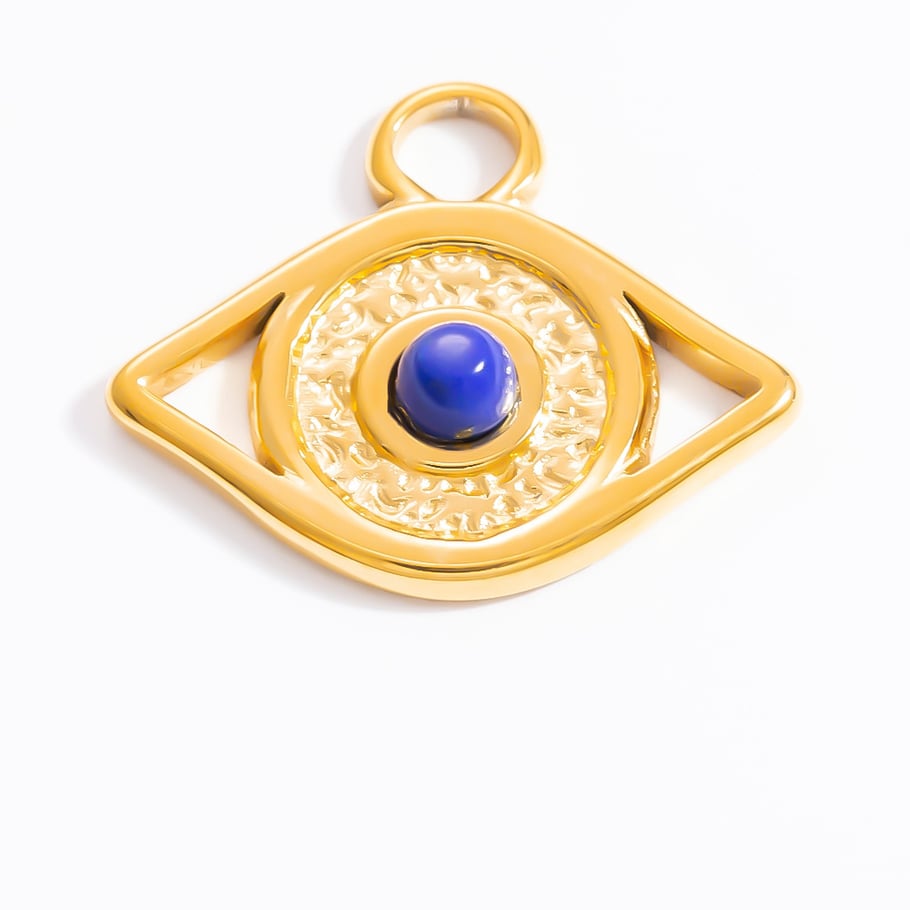 1 Stück Romantische Serie Retro Auge Edelstahl Gold Farbe Damen Anhänger Bild8